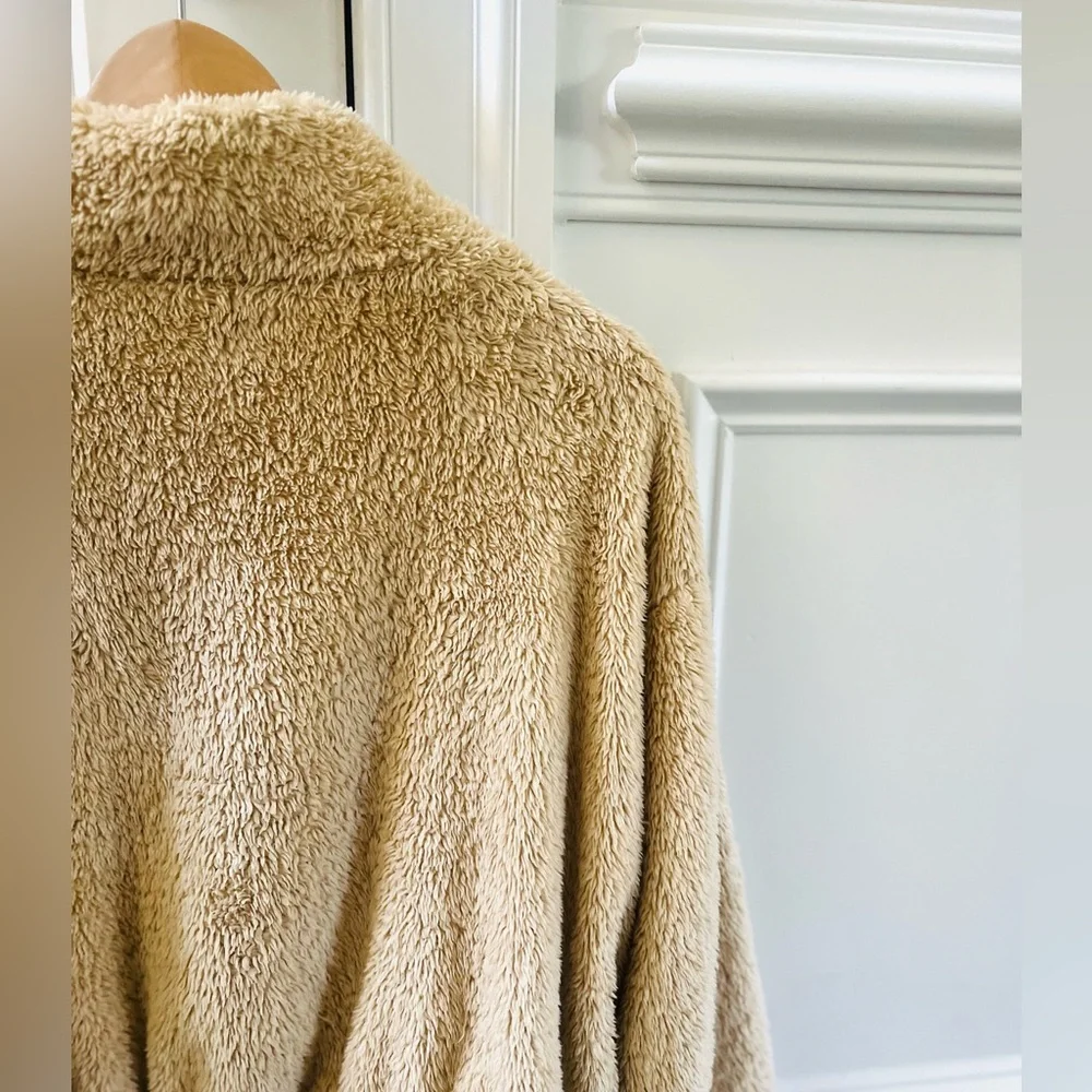 H&M Half Zip Teddy faux Fur Fleece Pullover Jacket size S - Picture 5 of 8